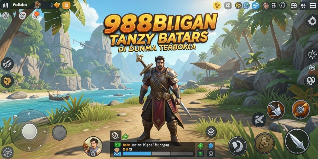Screenshot 988BET menampilkan aktivitas eksplorasi di dunia yang luas.