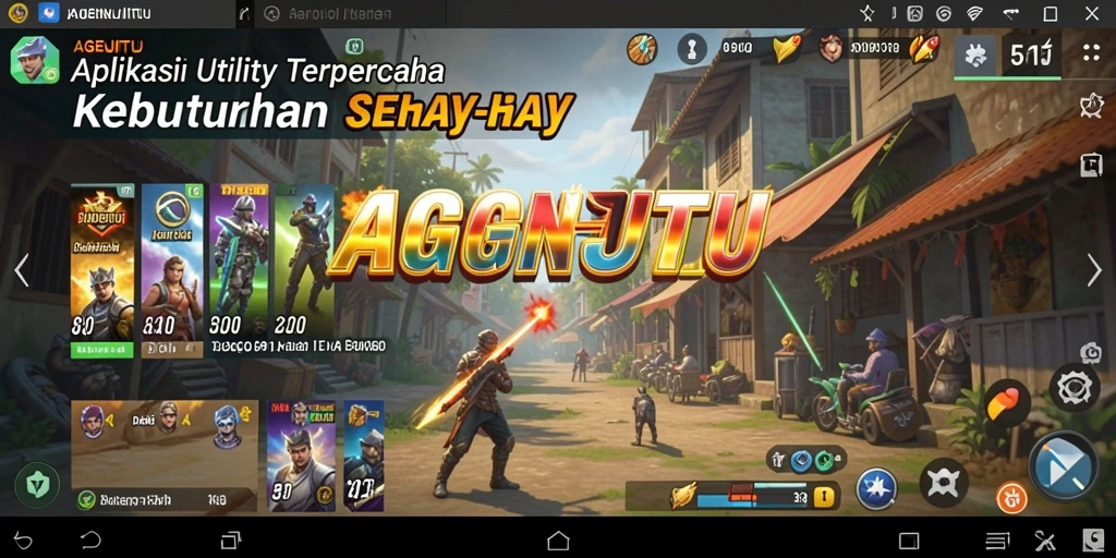 Screenshot utama AGENJITU menampilkan fitur aplikasi Utility yang intuitif.