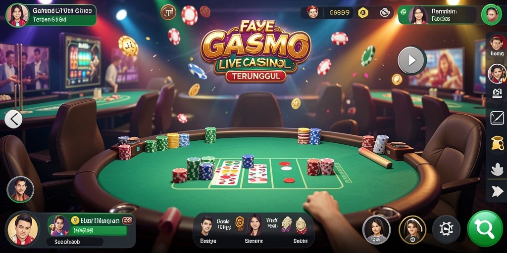 Screenshot FA99 menampilkan gameplay Live Casino yang menarik dan interaktif.