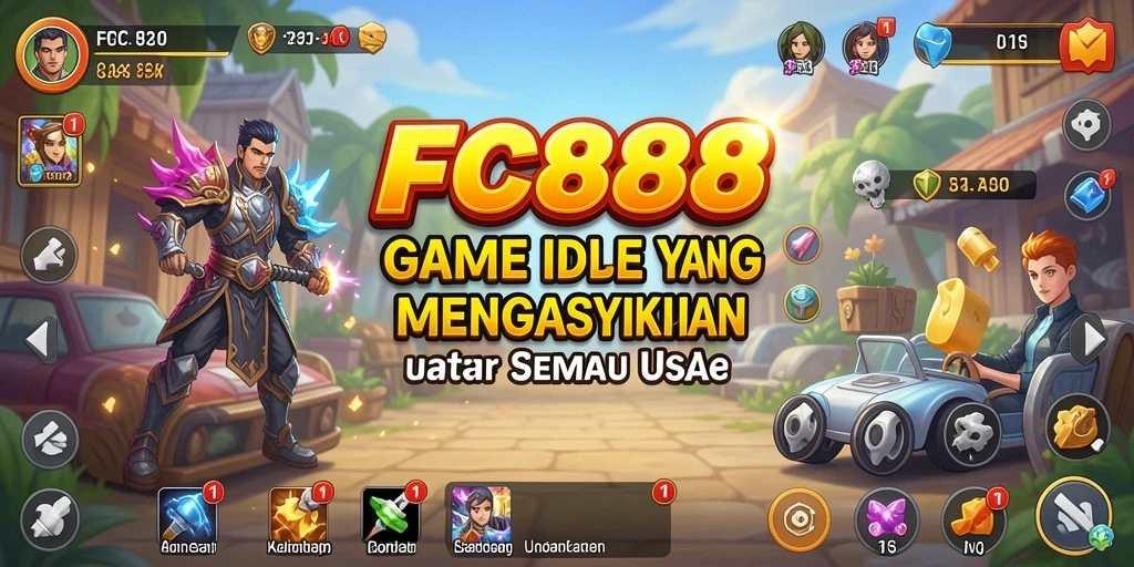 Tampilan gameplay FC888 yang penuh warna dan menarik.