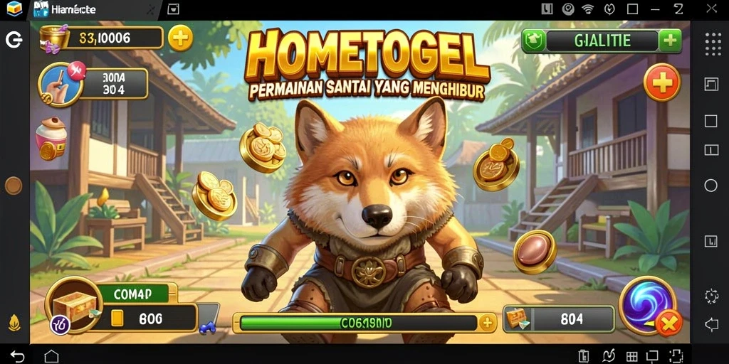 Screenshot HOMETOGEL menampilkan gameplay yang seru dan menghibur.