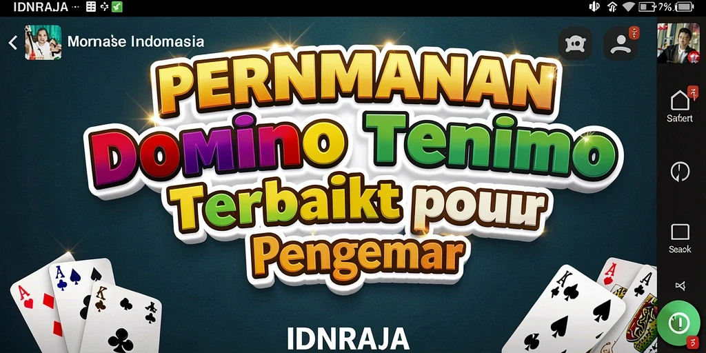 Tampilan menawan dari gameplay domino IDNRAJA yang seru.