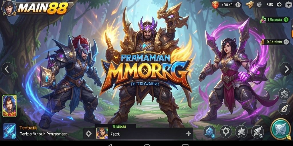 Screenshot gameplay MAIN88 menampilkan petualangan MMORPG yang mendebarkan.