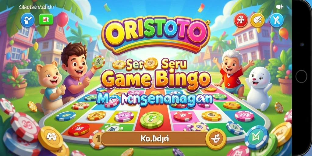 Screenshot game ORISTOTO menampilkan pemain yang asyik bermain Bingo.