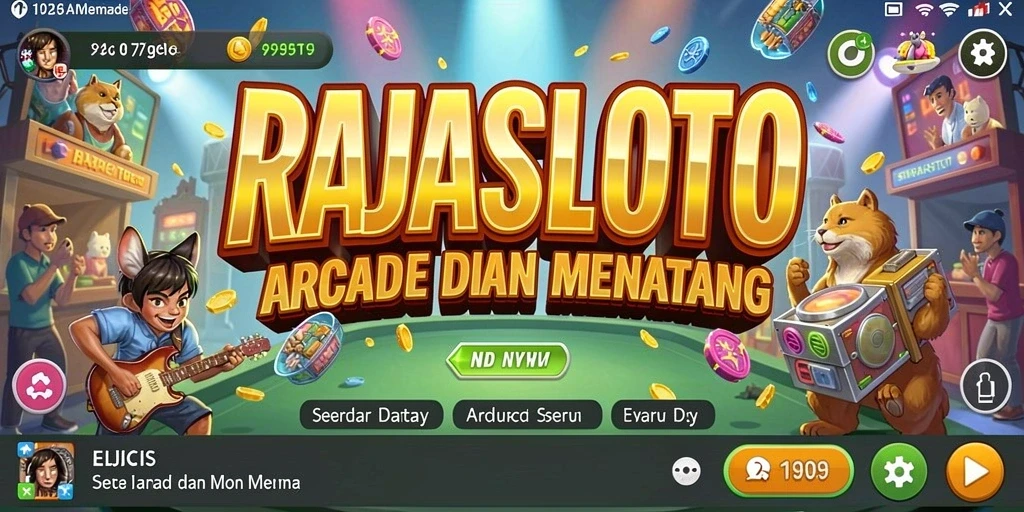 Tampilan gameplay seru dan menarik dari RAJASLOTO.